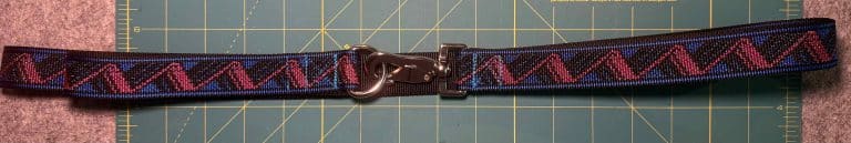 Finished dog leash, ready for the first walk.